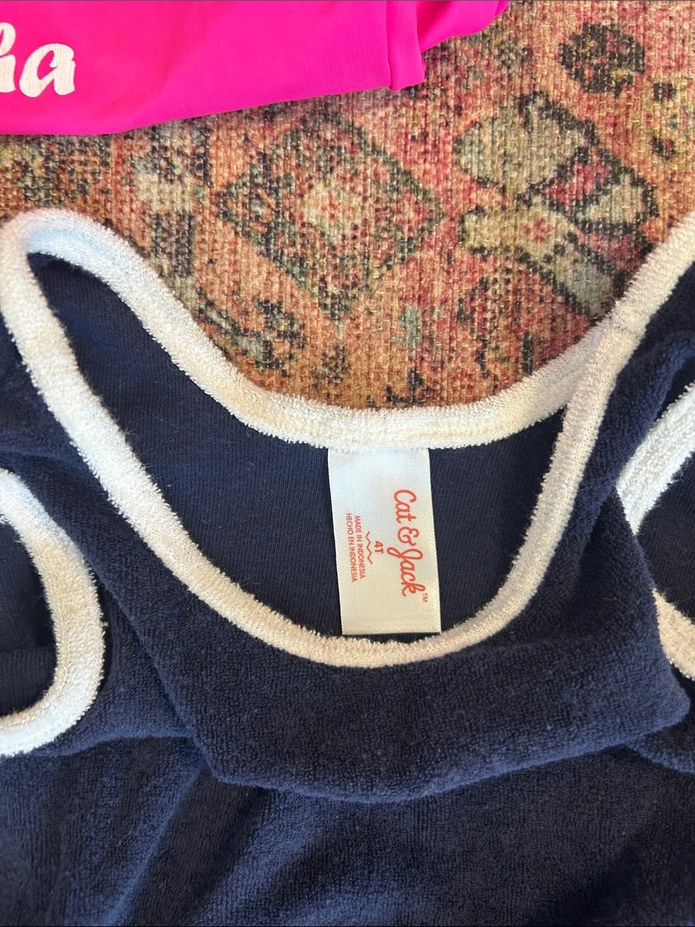 Cat & Jack girls summer purple swim suit bundle